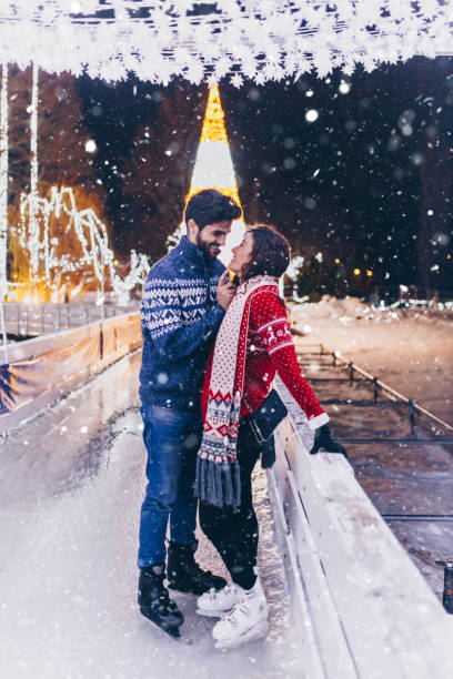 istock Young couple enjoying in New Year 1282671961