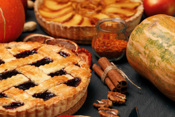 istock Berry tart pie on black table close up 1282672007