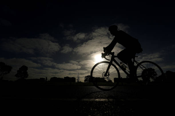 istock Cyclist in Melbourne, Australia 1282673864