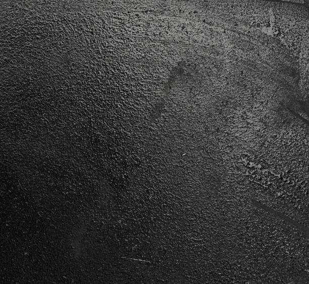 istock empty wet black chalk board, place for inscription 1282674450