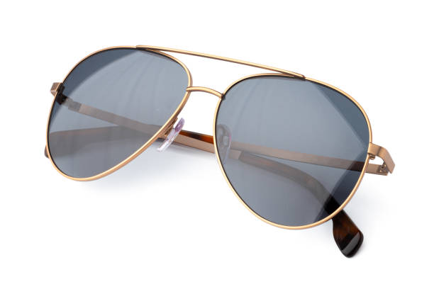 istock Stylish sunglasses isolated on white background, close up 1282676471