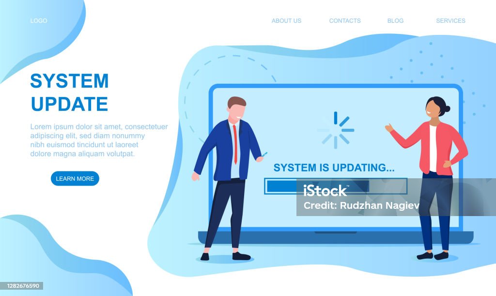 Updatable System System Update Concept Stock Illustration - Download Image Now ...