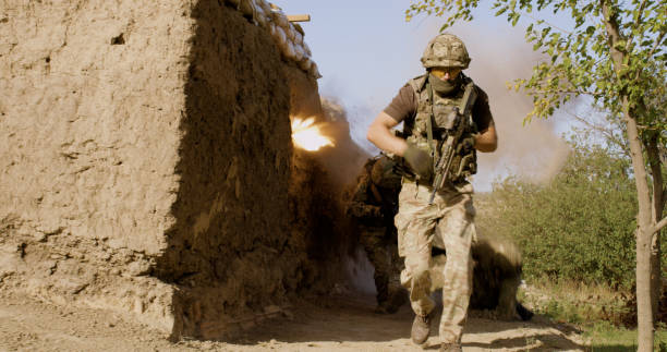 istock Servicemen under attack losing fellow 1282678071