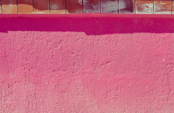 Vibrant colored textured wall