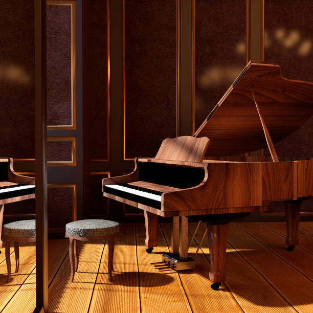 istock 3D illustration old piano 1282679881