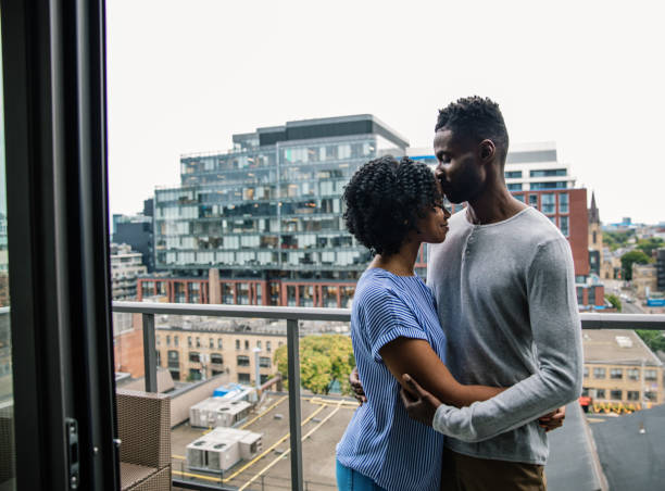 istock Loving Couple Face to Face 1282686025