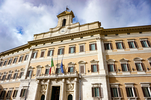Palazzo di Montecitorio in Rome, Italy