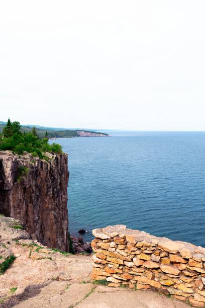 istock Cliffs Over Lake Superior in Duluth, MN 1282699991