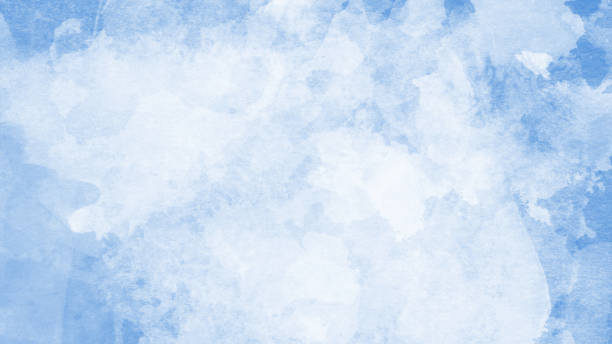 istock Abstract winter blueand white watercolor background 1282701060
