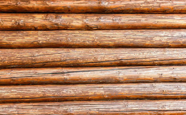 istock Wooden logs with natural patterns as background 1282713774