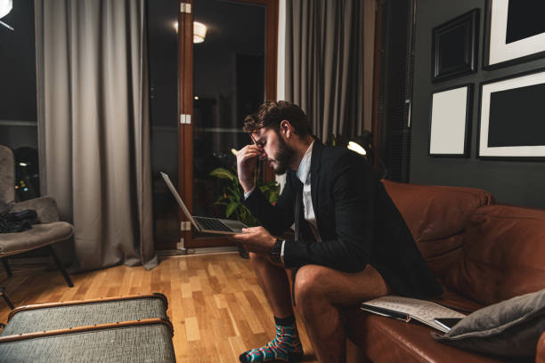 istock Running business from living room 1282718275