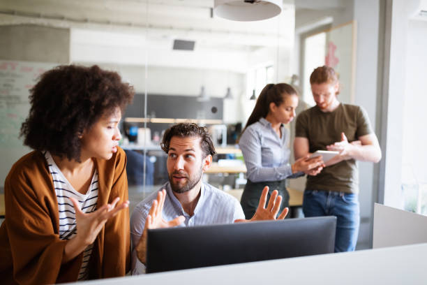 istock Collaboration and analysis by business people working in office 1282723139
