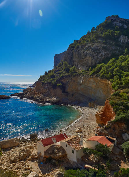 istock Cala Llebeig. Hiking along the Cliff Route. 1282723193