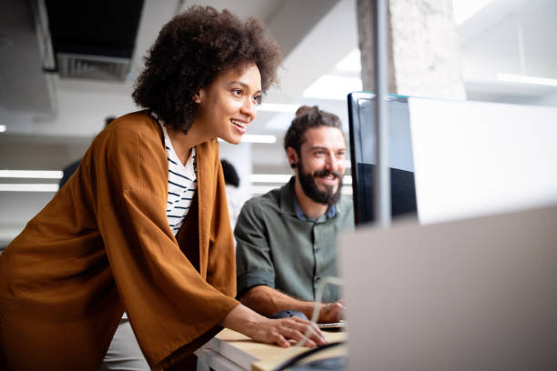 istock Collaboration and analysis by business people working in office 1282723320