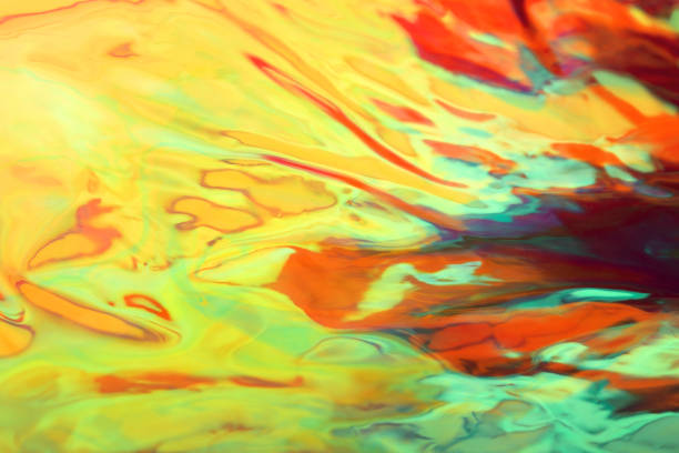 istock Abstract holographic multi-colored foil neon 90s background. 1282726178