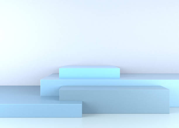 istock 3D Background with Geometric Shapes in Different Sizes 1282731344