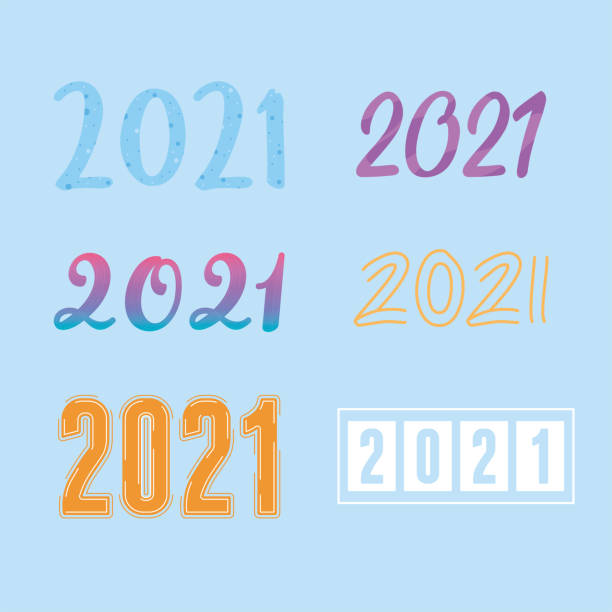 istock set icons different font of numbers 2021 1282732371