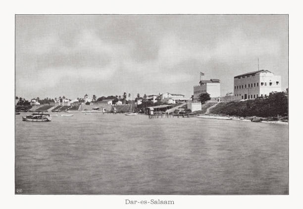 istock Dar es Salaam, Tanzania, photograph halftone print, published in 1899 1282735743
