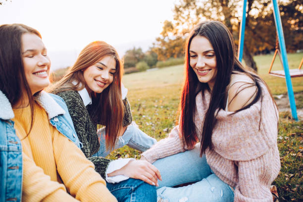 istock Female girlfriends in the nature 1282743993