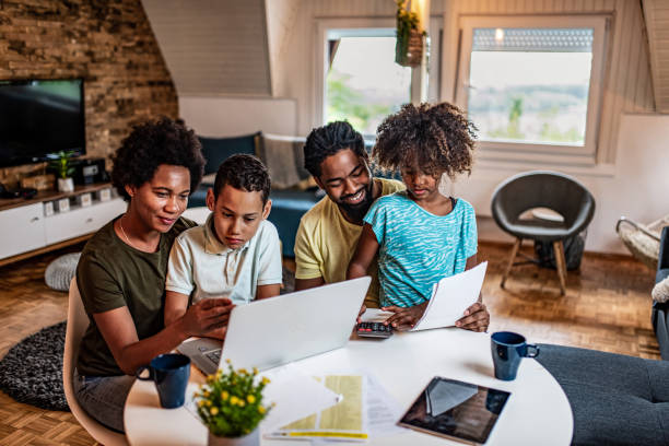 istock Parents working with support of children. 1282746916