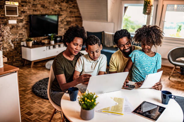 istock Parents working with support of children. 1282746927