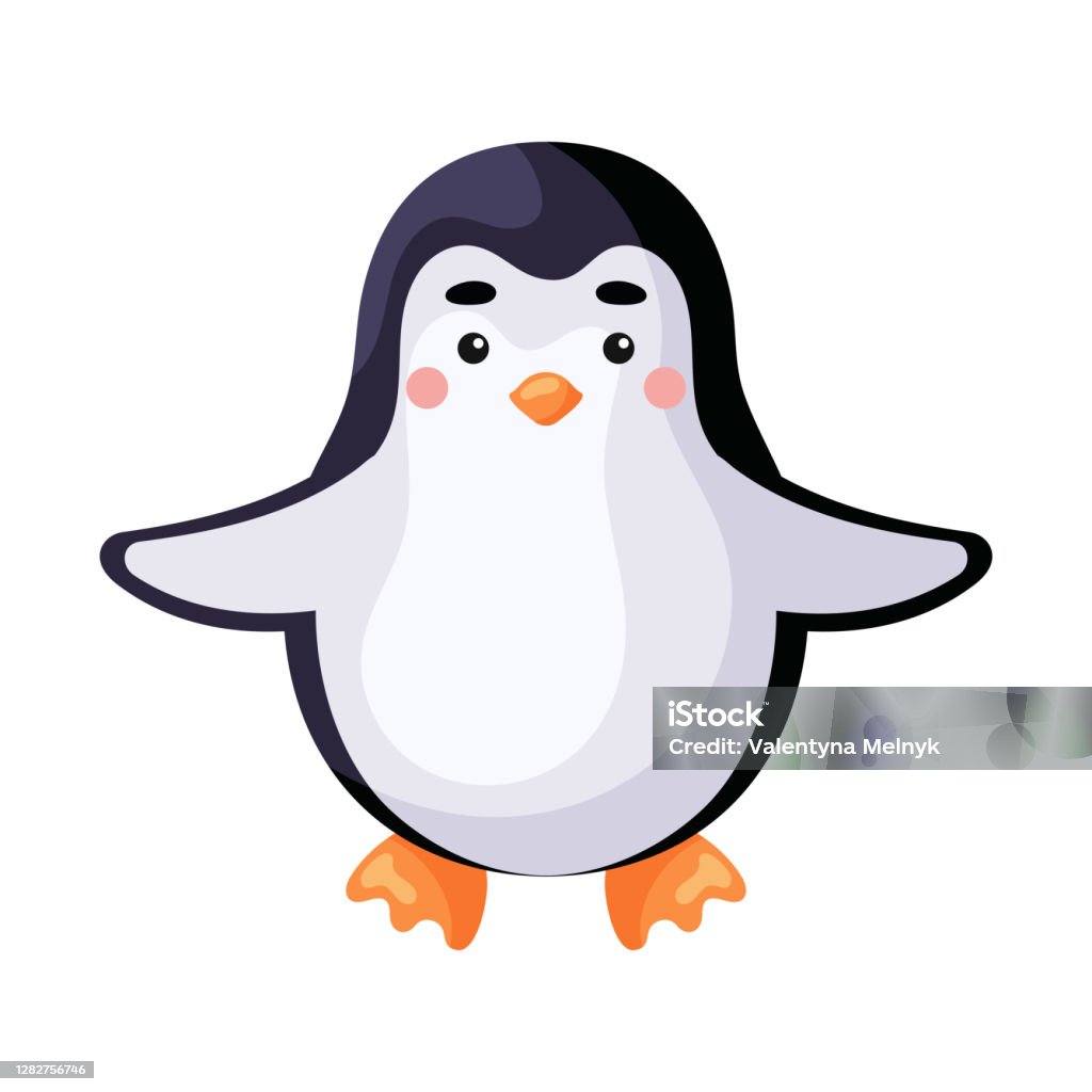 Dễ Thương Hài Hước Chim Cánh Cụt In Trên Nền Trắng Nhân Vật Động ...