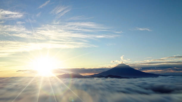istock Mt. Fuji and sunrise in Japan 1282757566