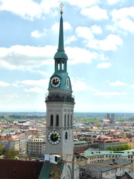 istock St Peters clock tower in the Marienplatz Munich 1282773369