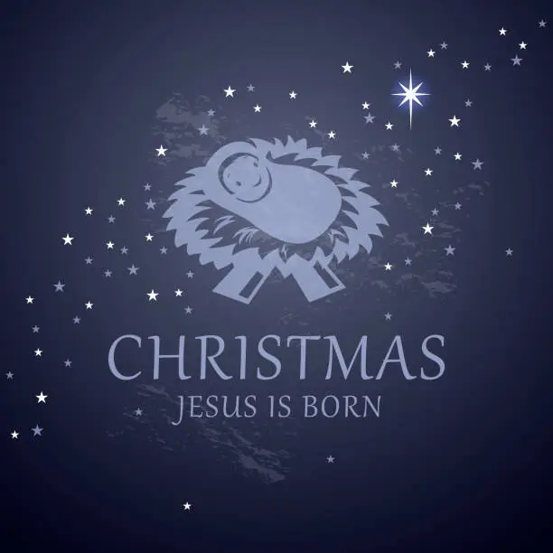Vector illustration of Christmas Birth of Christ