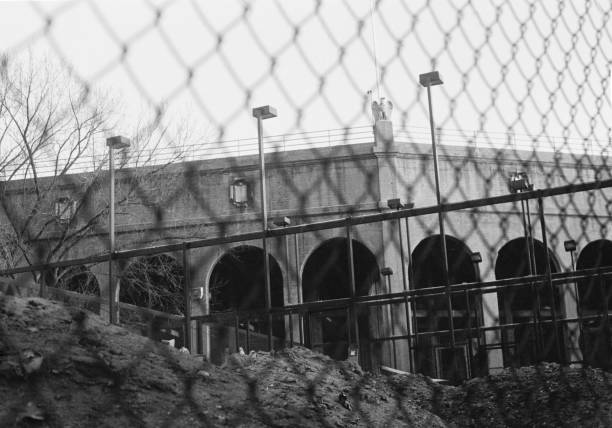 vue du stade arthur ashe, forest hills - open photos et images de collection