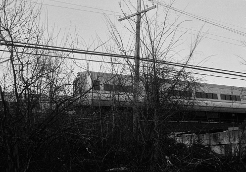 New York City - December 28, 2014 : Long Island railroad train