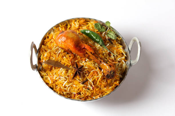 Indian Traditional Bombay Biryani, Chicken Biryani is a Special Pakistani Food.
