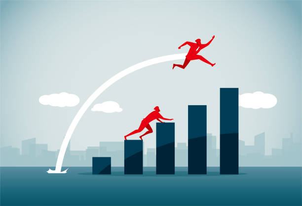Overtaking commercial illustrator reach destination stock illustrations