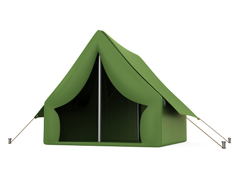 Camping Tent isolated on white background. 3D render