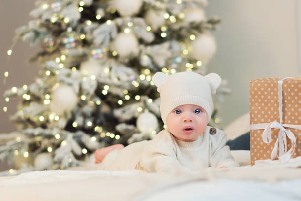 istock Tiny little child christmas morning 1282799220
