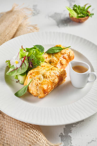 istock Pie with liver and cream sauce 1282800412