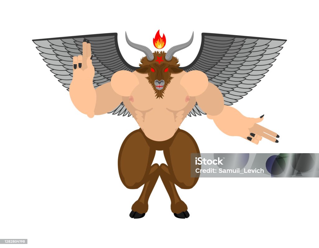 Quỷ Baphomet Biểu Tượng Satan Satan Với Đầu Dê Biểu Tượng Quỷ ...