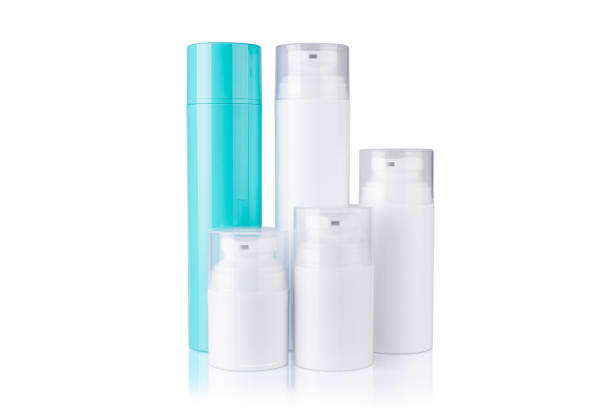 istock close-up of a cosmetic cream container on a white background with a beautiful reflection, isolated 1282804786