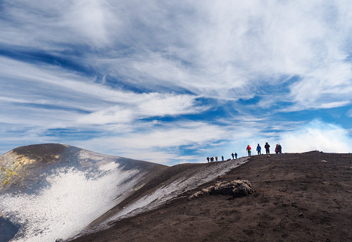 Etna volcano. South crater. Sicilia