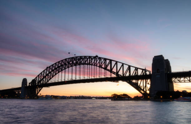 istock Sunset And The Sydney Harbour Bridge 1282807996