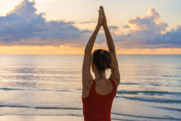 istock Yoga meditation, woman meditating 1282809511