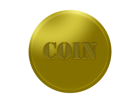 GOLD, COIN, ROUND, GOLD COLORED, SHINY