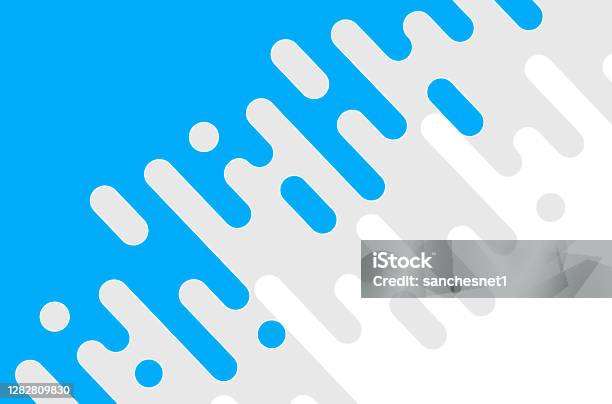 Blue Line Rounded Ends Blue Rounded Lines 4 Stock Illustration - Download Image Now - Abstract ...