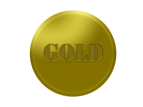 GOLD, COIN, ROUND, GOLD COLORED, SHINY