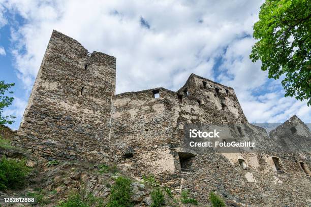 The Mighty Castle Ruin Kronsegg Schiltern Austria Stock Photo - Download Image Now - Ancient, Architecture, Austria