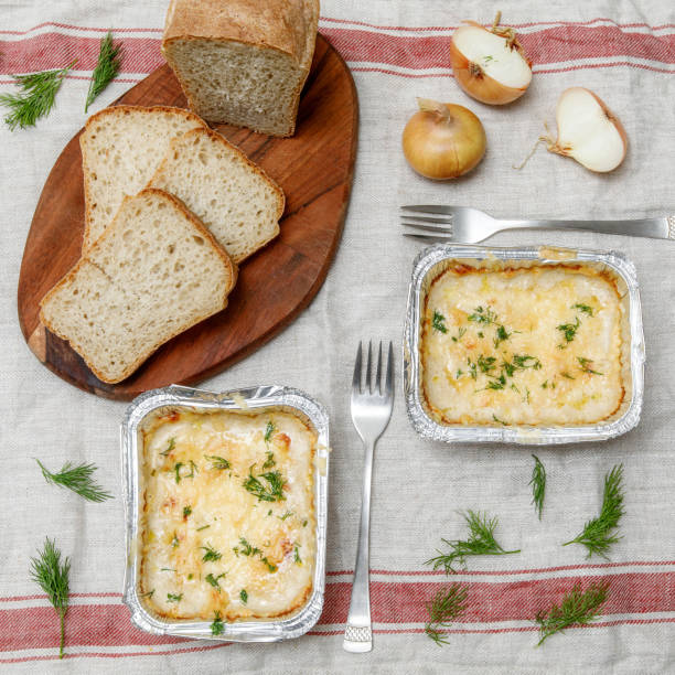 istock Julienne with baked mushrooms served with bread 1282816259
