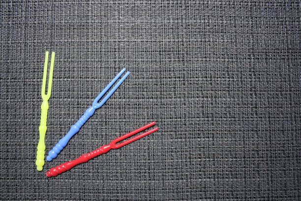 istock Sticks for canapes on a gray background 1282820058