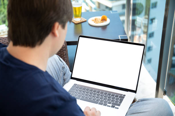 istock man working on computer laptop with isolated screen in cafe 1282820301
