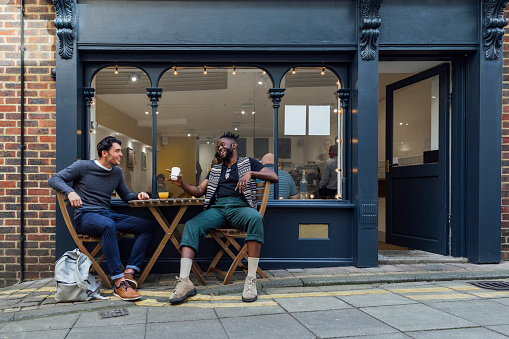 Enjoying a Coffee Together