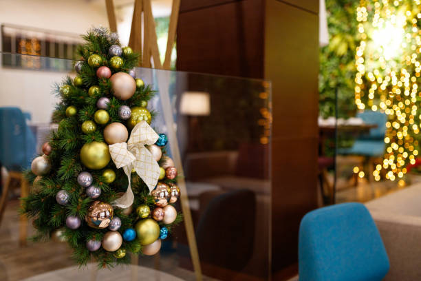 istock Christmas background with Christmas ornaments 1282825270